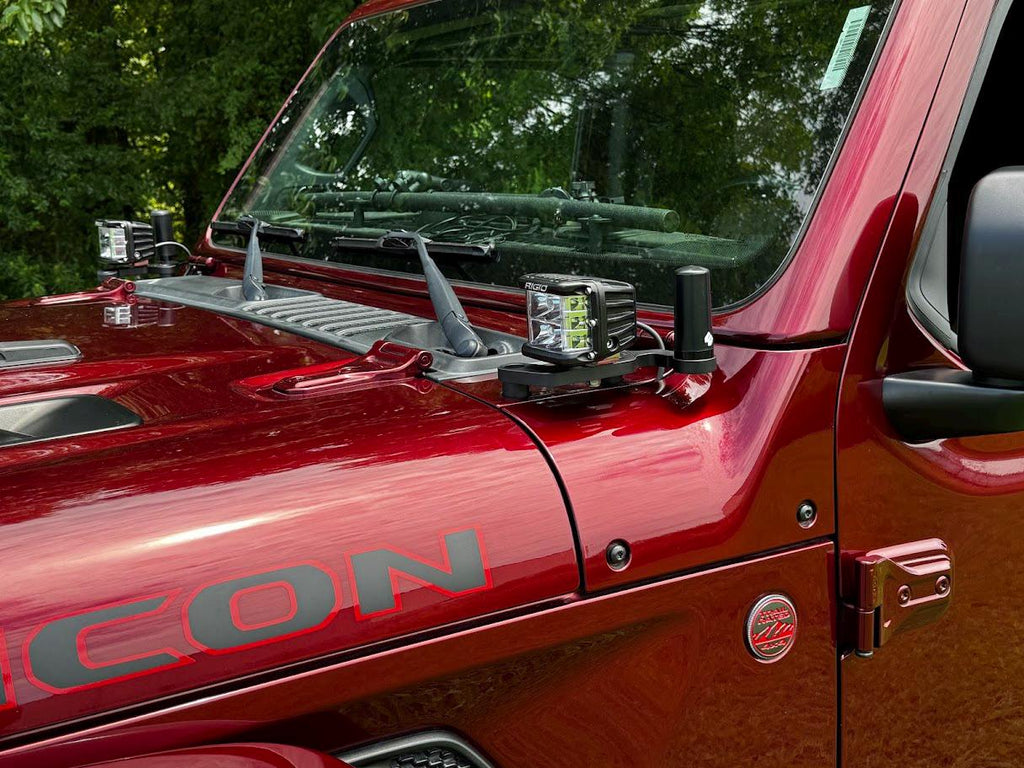 Jeep JL and JT Cowl Light Bracket Pair