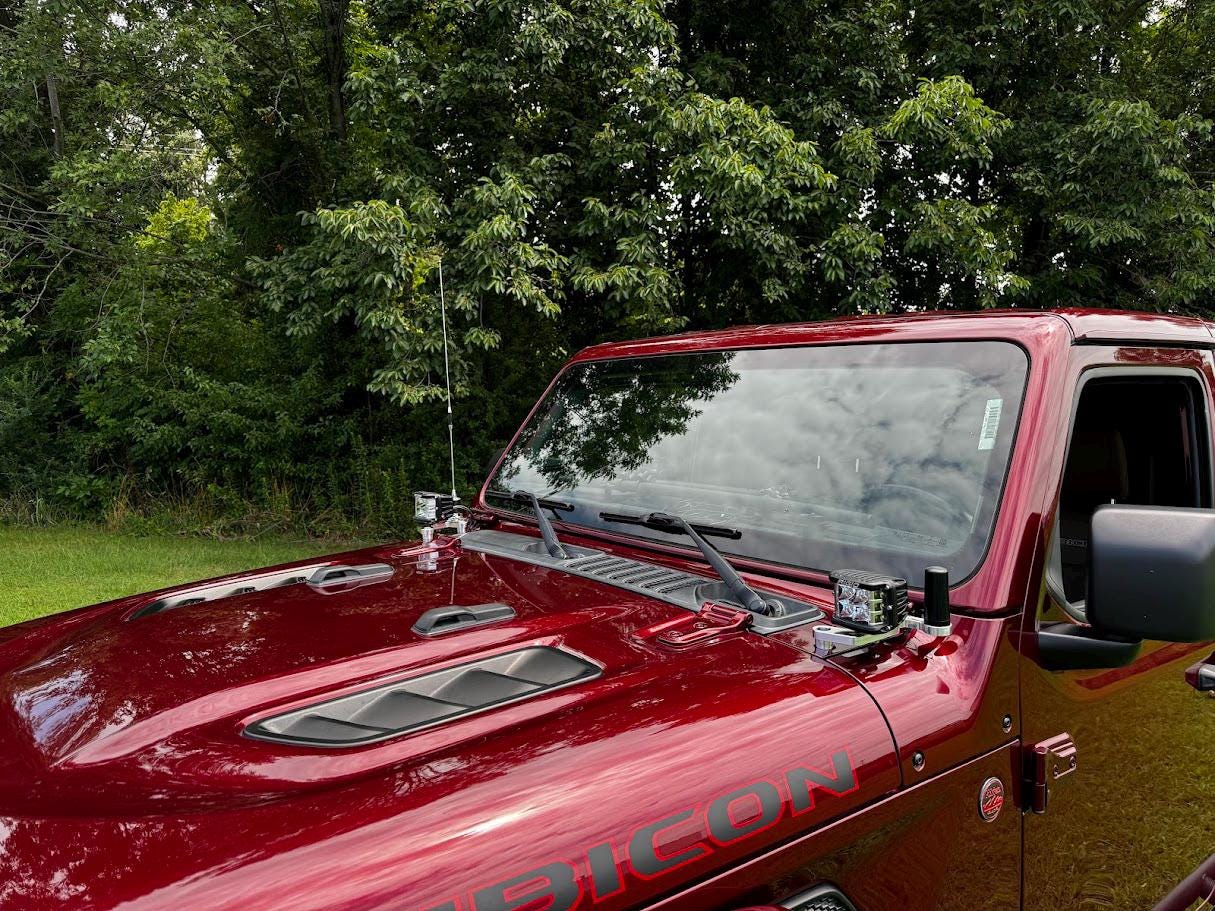 Jeep JL and JT Cowl Light Bracket Pair